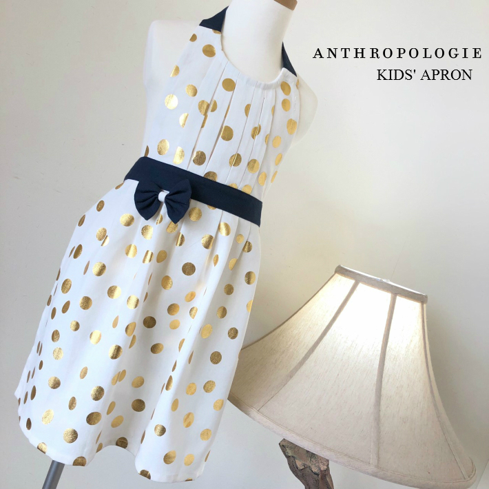 楽天市場 キッズ エプロン ブランド キッズエプロン 子供用 エプロン Anthropologie アンソロポロジー かわいい 高級 おしゃれ 可愛い エプロンドレス 子供 女の子 幼児 綿100 リボン ドット 誕生日 ギフト プレゼント パーティー 送料無料 Kaoris Table