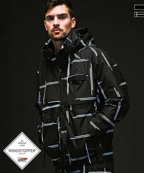 1PIU1UGUALE3 RELAX × +phenix ウノピゥウノウグァーレトレ リラックス トラックジャケット WINDSTOPPER プロダクト by GORE-TEX LABS ウィンドストッパー ゴアテックス セットアップ対応 ウェア アウトドア レジャー スポーツウェア【MEN】
