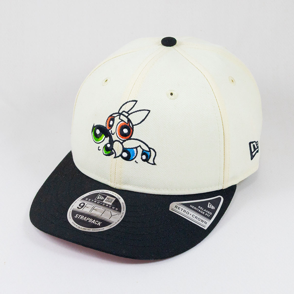 ニューエラ New Era・・ NEW ERA・・ 帽子 キャップ PC 9FIFTY Curved Visor The Powerpuff Girls パワーパフ ガールズ ツートン クロームホワイト/ブラック