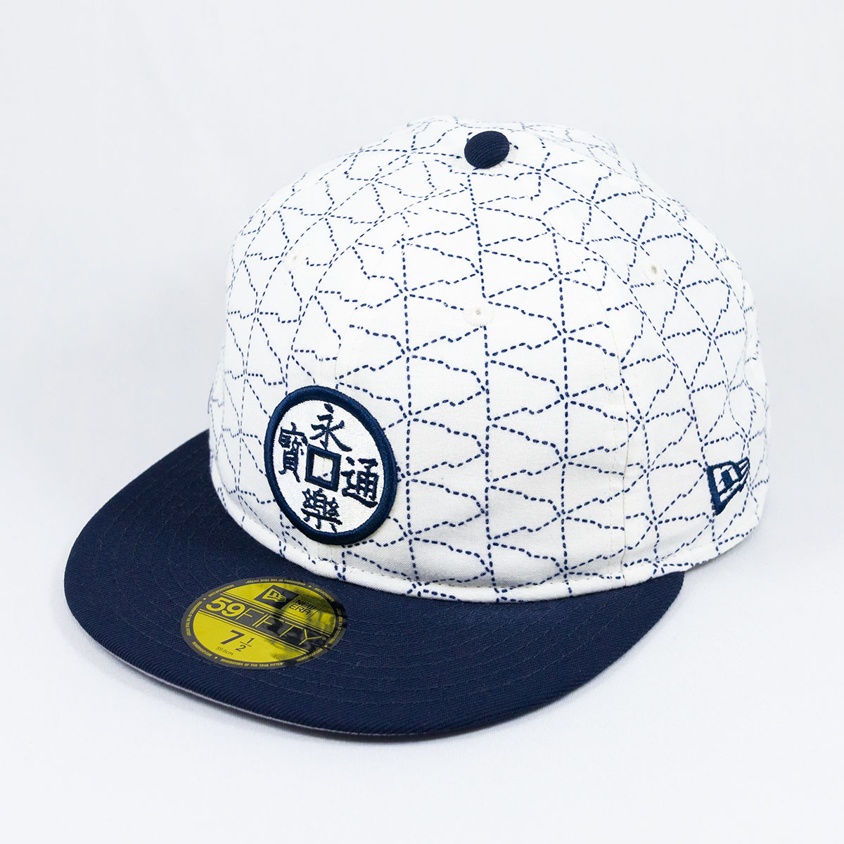 ニューエラ New Era・・ NEW ERA・・ 帽子 キャップ 59FIFTY ソフトバックラム Soft Buckram Eirakuya 永楽屋 クロームホワイト/ネイビー 14745134