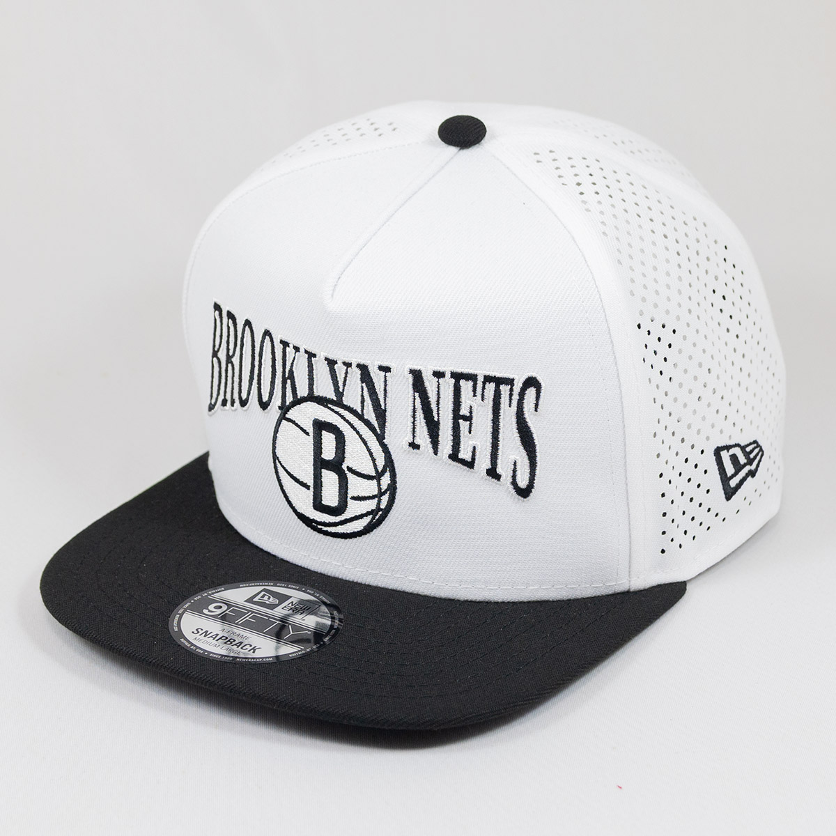 ニューエラ NEW ERA・・ 帽子 キャップ 9FIFTY A-Frame NBA 2-Tone ブルックリン・ネッツ ホワイト ブラックバイザー