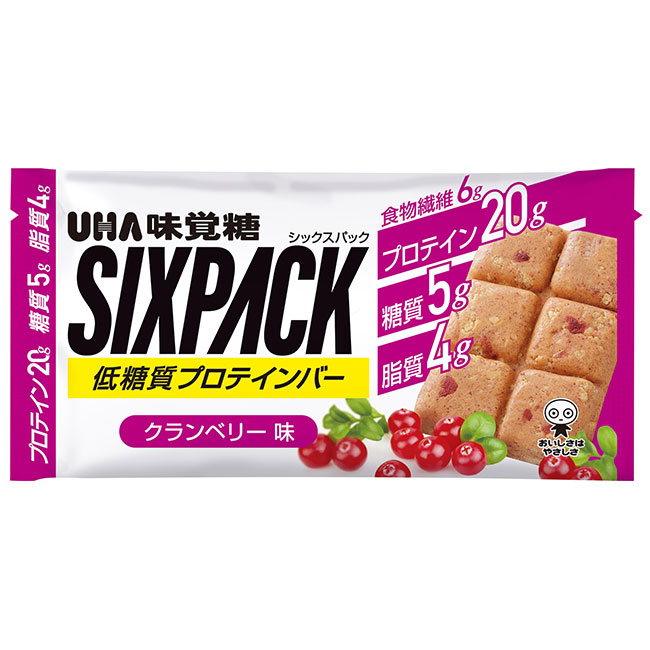 楽天市場 Uha味覚糖 Sixpack プロテインバー クランベリー味 40g 10本 4902750701465 Conome コノミイ