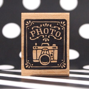 楽天市場 つぶあん ラバースタンプ カメラ Photo 縦32mm 横27mm 0061b 4030 きれいなはんこ 印鑑のからふる屋