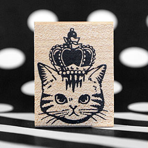 楽天市場】つぶあん ラバースタンプ うさぎと王冠 縦34.5mm×横27mm