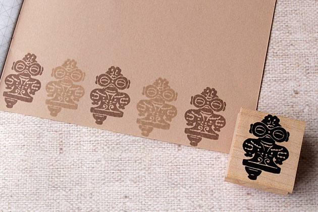 楽天市場 うめちゅ ラバースタンプ 遮光器土偶 縦28mm 横19mm Umcy0040a きれいなはんこ 印鑑のからふる屋