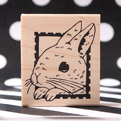 楽天市場】つぶあん ラバースタンプ うさぎと王冠 縦34.5mm×横27mm