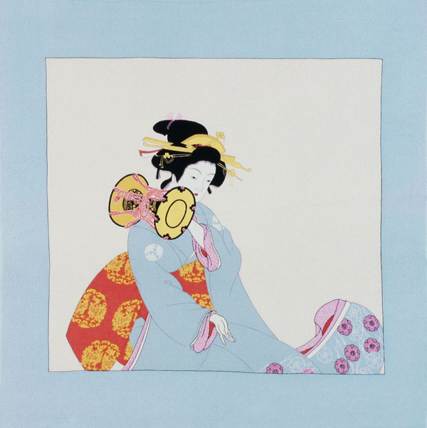 楽天市場】風呂敷 ふろしき レーヨン ちりめん 68cm 二幅 浮世絵 藤娘