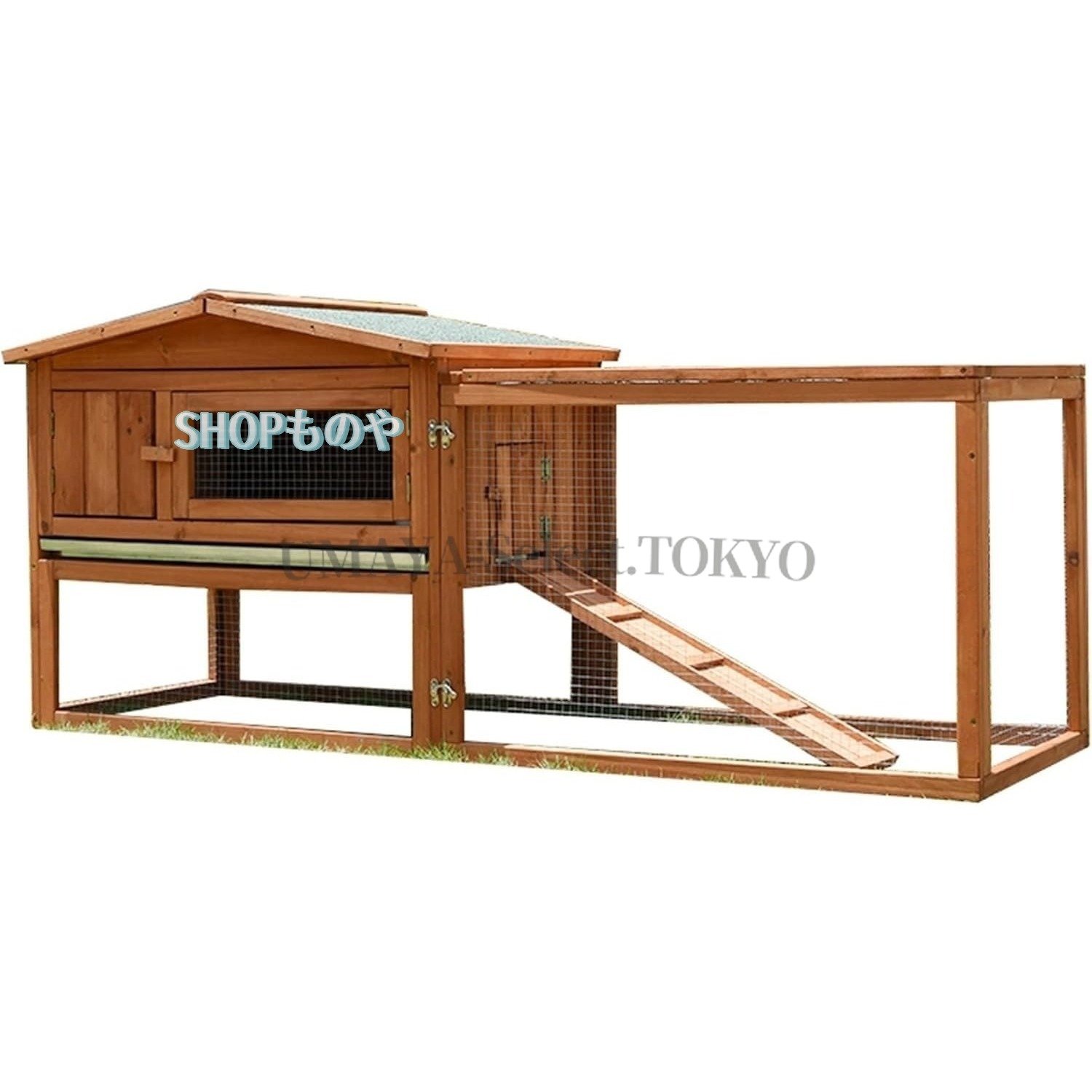 鶏小屋 ポータブル鶏小屋 屋外ウサギケージ 耐候性家禽ケージウサギケージ ウサギケージ ポータブル鶏小屋 うさぎ小屋 屋外二層 木製家禽ケージ 無垢材小動物 アパートメント 屋外チキンコープ マルチレベル 組み立て簡単 取り外し可能なトレイ 屋外裏庭農場使用｜UMAYA-Select.TOKYO