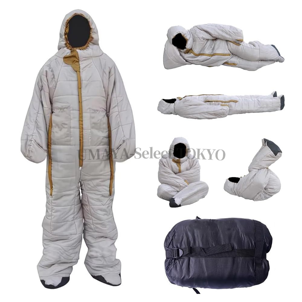 【店舗の人気商品!】着る寝袋 モモンガ 動ける 動けるあったか寝袋 人型 フード付 全身 撥水加工 防災グッズ 防災用シュラフ 歩ける 男女兼用 暖かい 防寒グッズ 大人用 全身用 旅行 キャンプ|UMAYA-Select.TOKYO