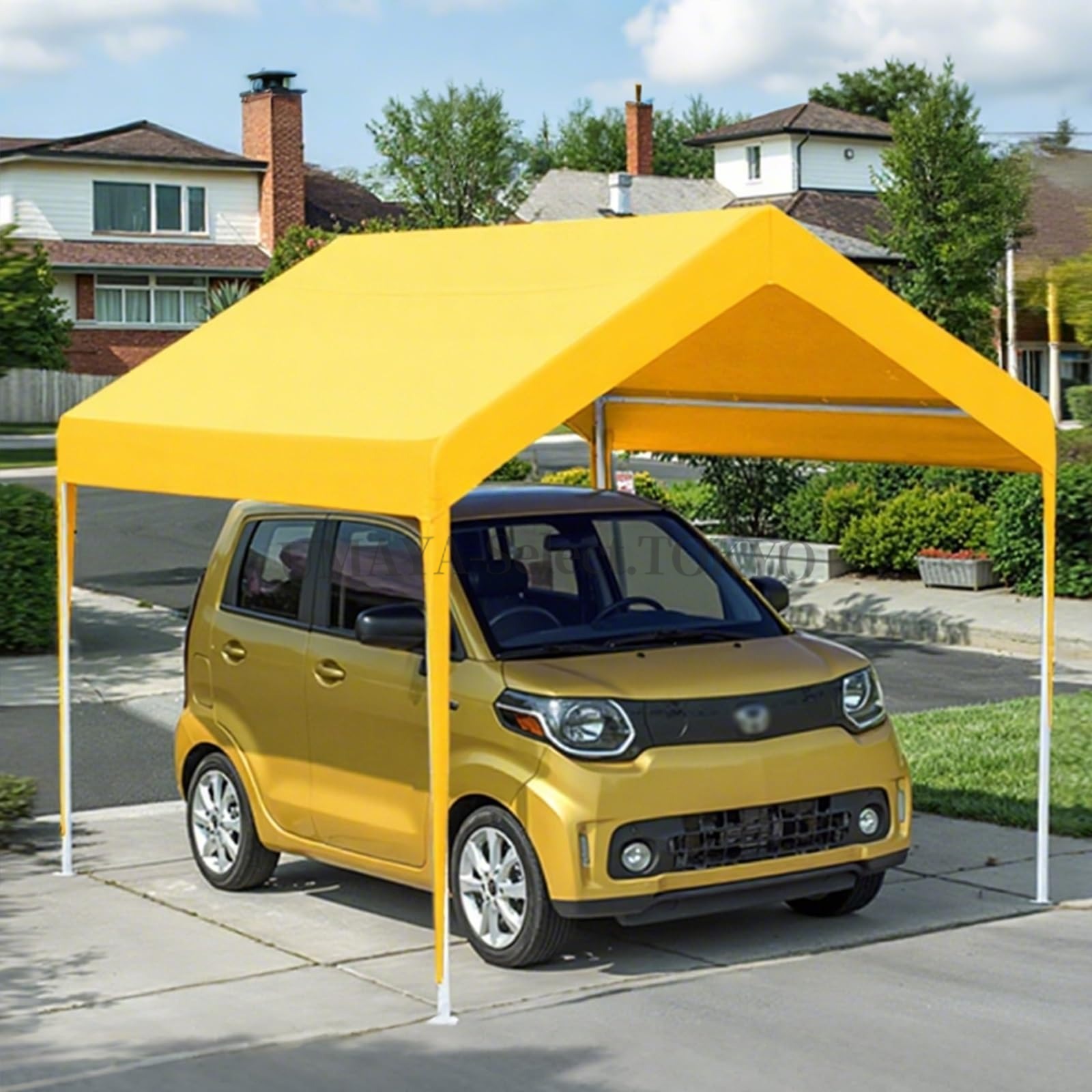 【ポイント3倍!7月限定!店舗の人気商品!】車庫テント ガレージテント 大型 幅2/3m パイプ車庫 UPF50+紫外線カット&防雨 鋼管PE素材 カーポート 軽自動車用 駐車 倉庫 収納 物置 スチール 頑丈 仮設倉庫|UMAYA-Select.TOKYO