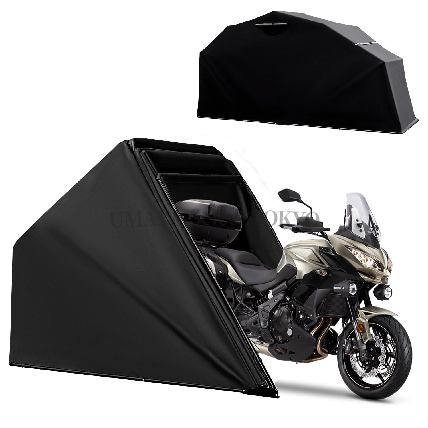 バイクガレージ サイクルハウス サイクルガレージ バイク テント サイクルポート 自転車置き場 屋外 バイク収納 ガレージテント 自転車テント バイクシェルター屋根 車庫 バイク テント オートバイガレージ 耐水圧2000mm 防水防風防塵遮熱｜UMAYA-Select.TOKYO