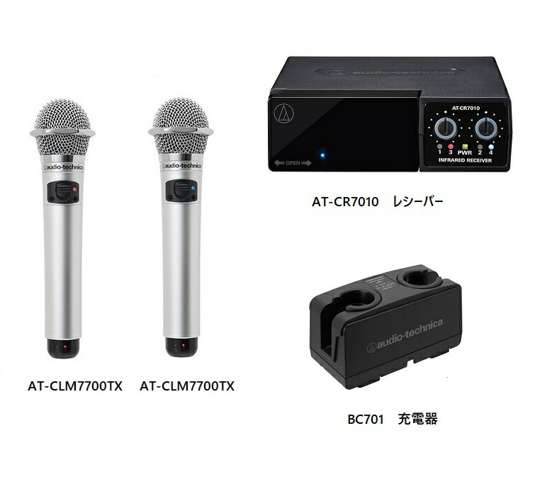 楽天市場】audio-technica AT-CLM7000TX 2MHz ワイヤレスマイク