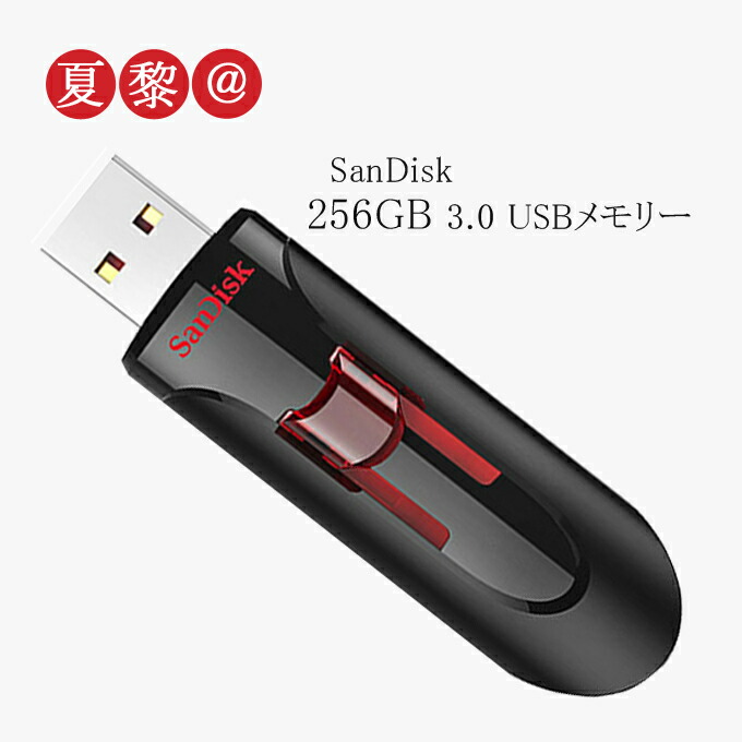 楽天市場】256GB SanDisk USBフラッシュメモリ Cruzer Glide USB3.0対応 海外リテール SDCZ600-256G :  夏黎＠