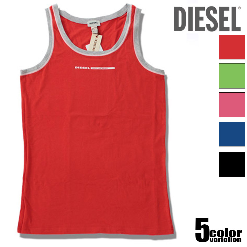 Diesel Fresh and Bright Cotton Modal Tank 00SBEC0TAIM L//Red