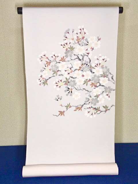 832-[お仕立てもの付き添い人] 塩瀬九寸名古屋帯 桜色 桜の柄 貨物輸送無料 小紋、無地、大島紬や結城紬などに！お茶席や観劇、演奏会、同窓会やお召し上がる、寄り合いに！