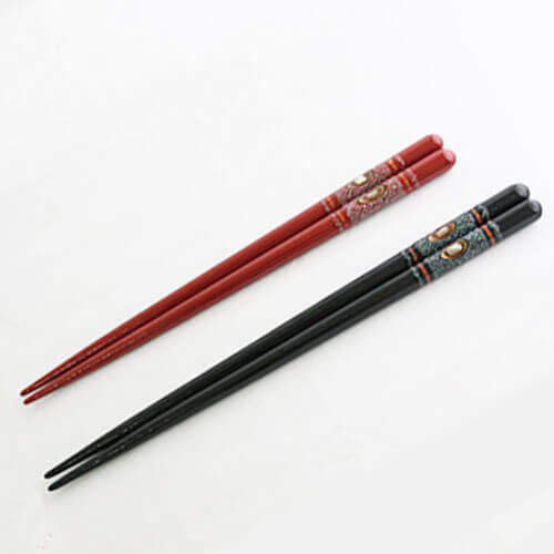 高級　若狭塗　夫婦箸　（赤4膳・黒5膳） 楽天市場】【50％OFFタイムセール】 箸 穂花 1膳 赤 黒 全2種 食