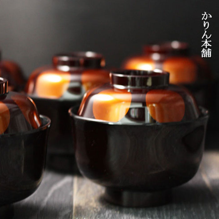 新品 お吸い物椀 漆器椀 5個セット 金色の鶴 祝い事 新品 お吸い物椀 漆器椀 5個セット 金色の鶴 祝い事