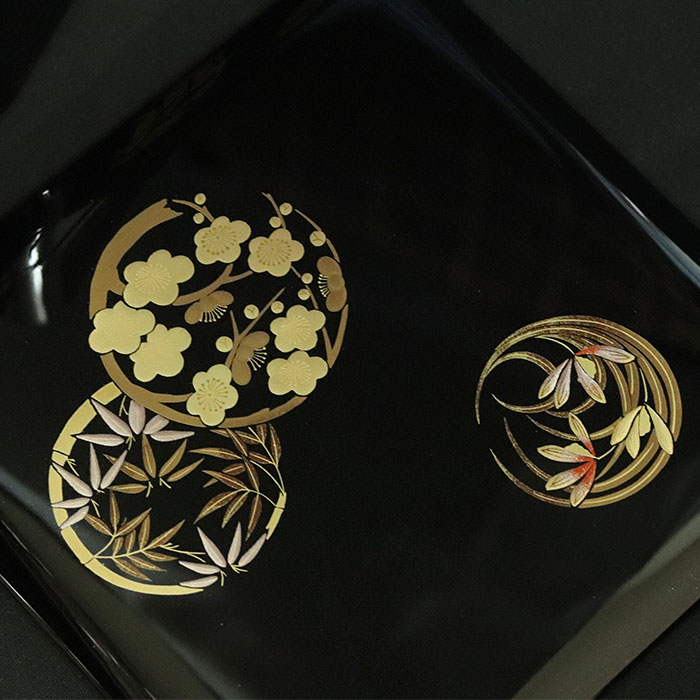 重箱3段日本製国産会津漆器和食器和風レトロモダンお節料理送料無料おしゃれかわいいおせちお正月高級オードブルピクニック行楽運動会