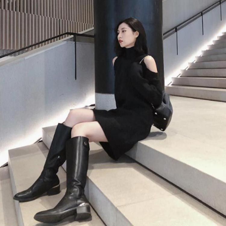 d.i.a 肩出しハイネックニットミニワンピ glnkkm0543_3.jpg
