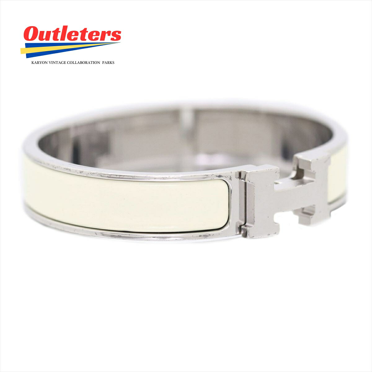 楽天市場】エルメス HERMES バングル クリッククラックPM ゴールドx