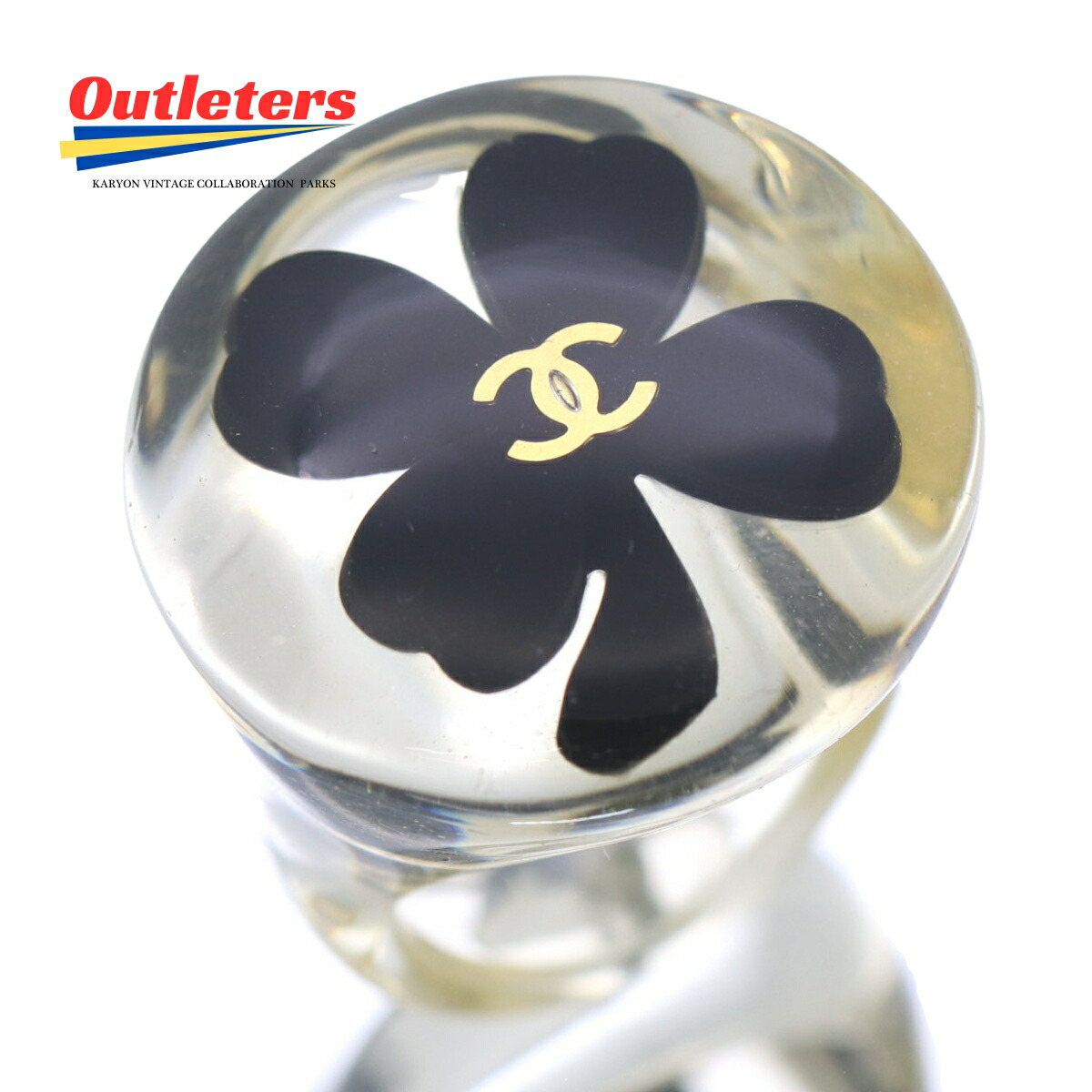 楽天市場】Chanel シャネル クローバーモチーフ リング ゴールド