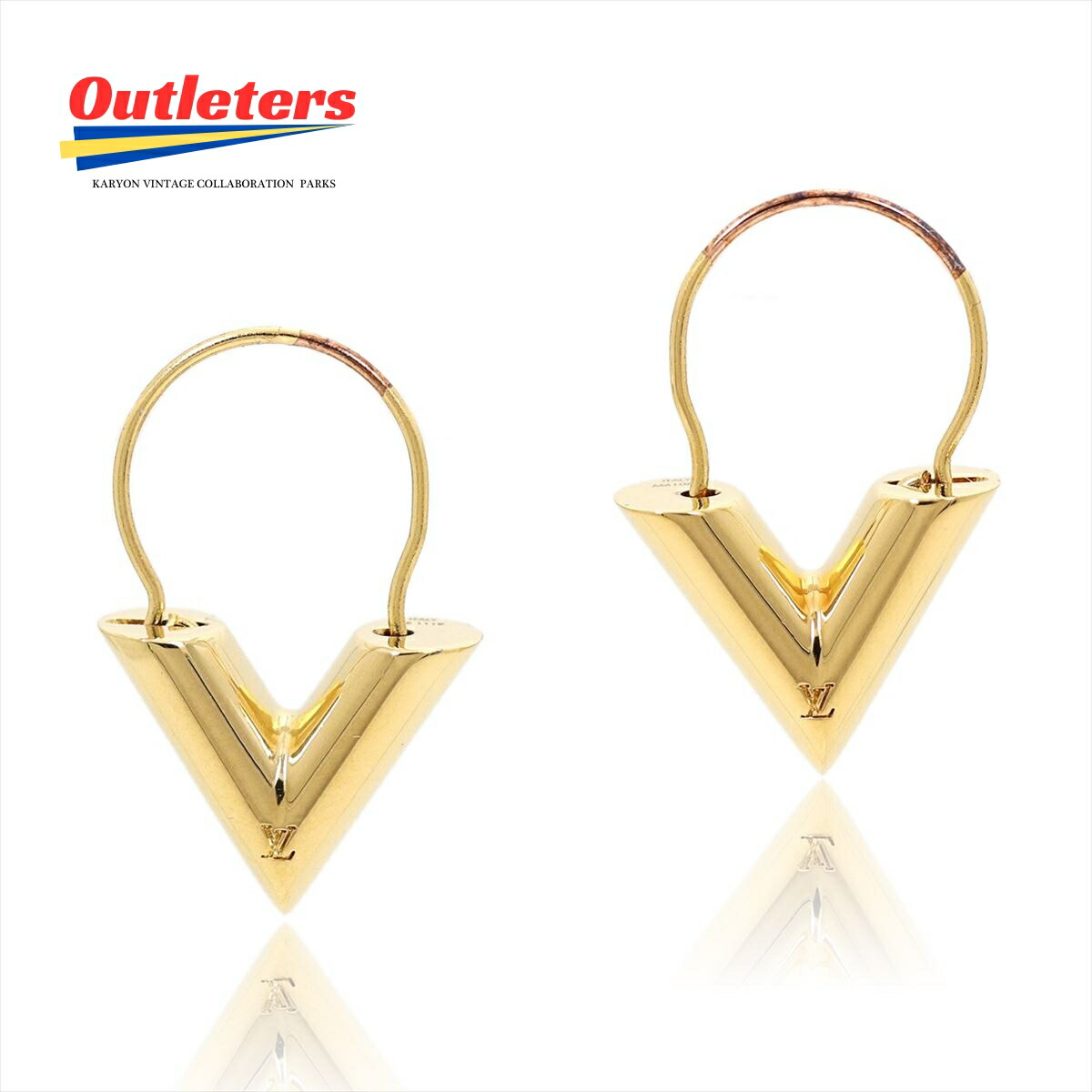 楽天市場】LOUIS VUITTONルイヴィトン フープピアスモノグラムパターン