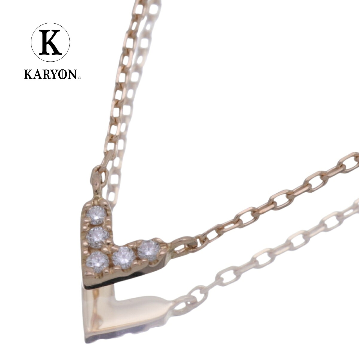 【ギフト品質】アーカー AHKAH ローラハート ネックレス K18PG ダイヤ 0.01ct WEB限定 AB1202200100 レディース 女性 彼女 妻 誕生日 記念日 プレゼント ギフト 20代 30代 40代 50代 【動画】【中古】