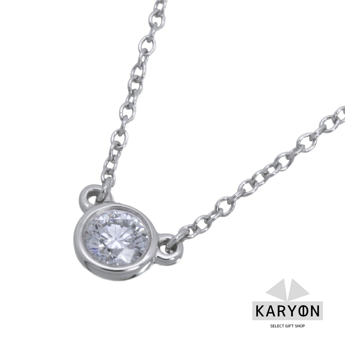 【ギフト品質】ティファニー Tiffany&co エルサペレッティ バイザヤード ネックレス Pt950 ダイヤ 0.17ct 60017936 レディース 女性 彼女 妻 誕生日 記念日 プレゼント ギフト 20代 30代 40代 50代 【動画】【中古】｜KARYON-セレクトギフトショップ-