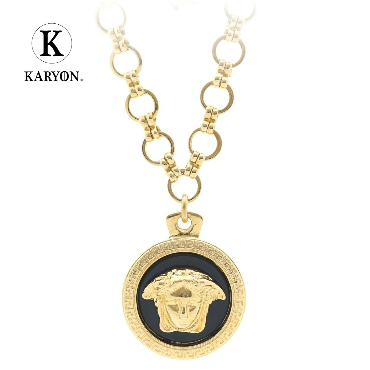 メンズ VERSACE ヴェルサーチ ネックレス ゴールド VERSACE ネックレス ベルサーチ ヴェルサーチェ メドゥーサ ロゴ