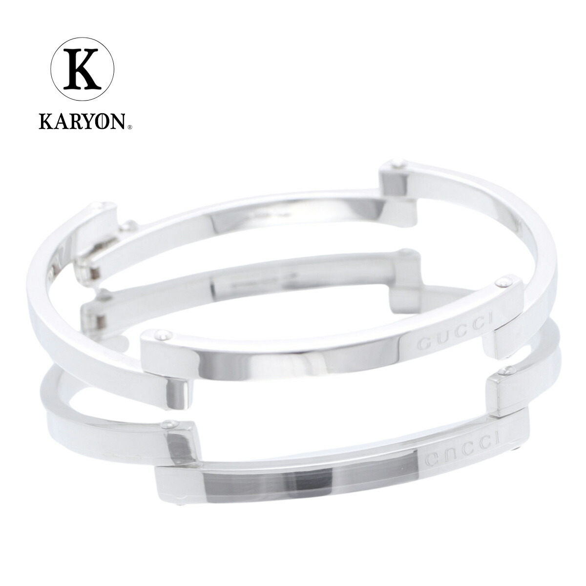 楽天市場】【値下げしました】【GUCCI】グッチ レザー×シルバー