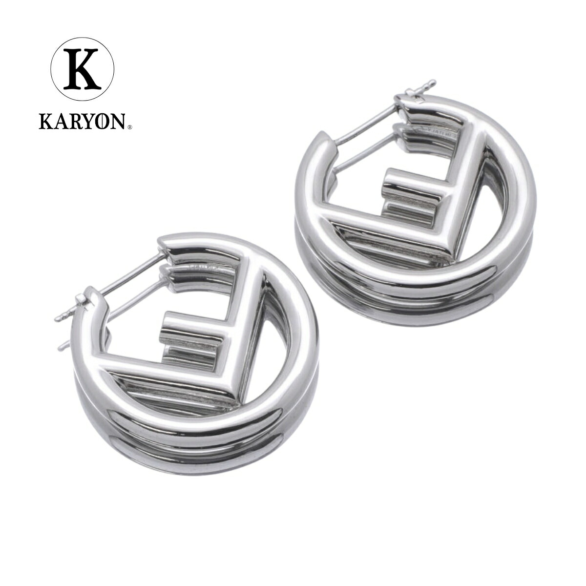 FENDI 保存箱付き　イヤーカフ　ピアス　Fロゴ　ストーン　シルバー　ゴールド 楽天市場】フェンディ FENDI ピアス Fロゴ エフ イズ フェンディ