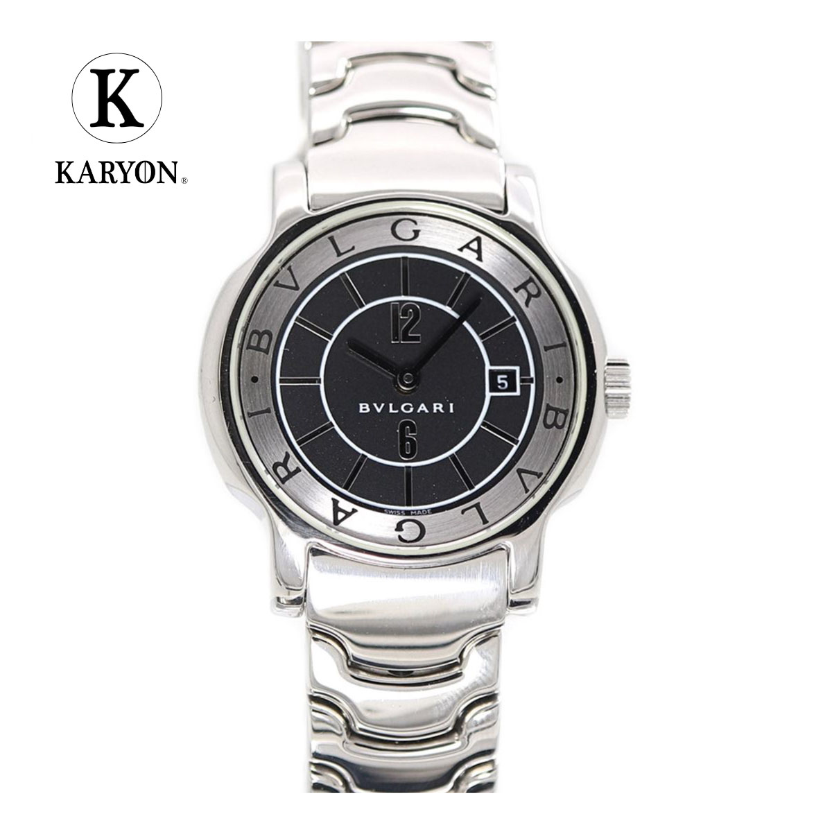 BVLGARI ブルガリ レッタンゴロ 腕時計 ST39S 白文字盤 808000610459000-11_f2e349cb-