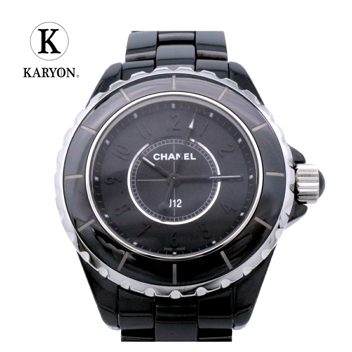 ⭐️早期購入割あり⭐️CHANEL アナログ腕時計 ブラック 楽天市場】【☆最終お値引き品】 シャネル CHANEL 腕時計 ブレス