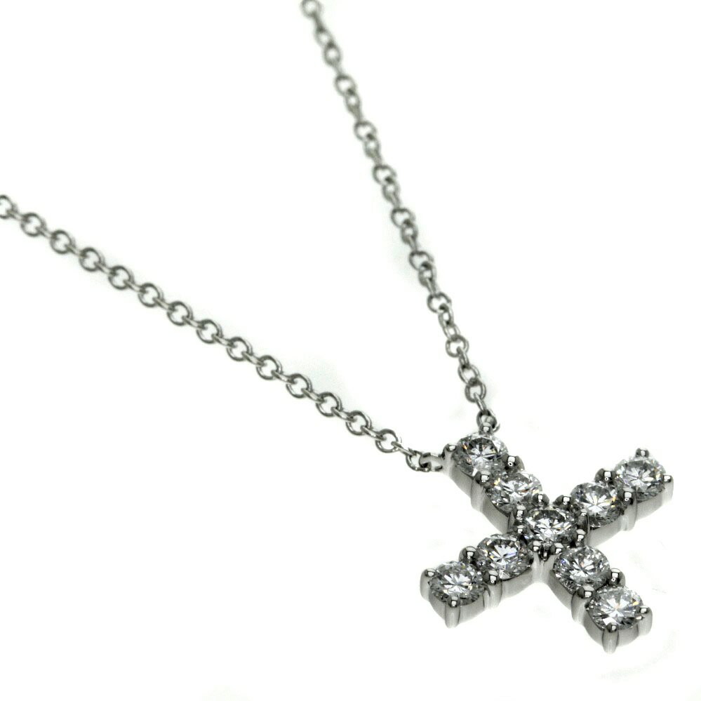 楽天市場 ギフト品質 0 41ct ハリーウィンストン Harry Winston ミニクロスネックレス 9pダイヤ Pt950 プラチナ レディース メンズ 誕生日 記念日 プレゼント ギフトラッピング 中古品 ほぼ新品 ブランドギフトショップ Karyon