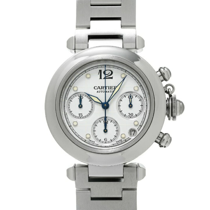 【ギフト品質】カルティエ Cartier パシャC クロノグラフ W31039M7 ステンレススチール 腕時計 メンズ メンズ 男性 彼氏 メンズ 男性 彼氏 誕生日 記念日 プレゼント ギフト 20代 30代 40代 50代 【中古】