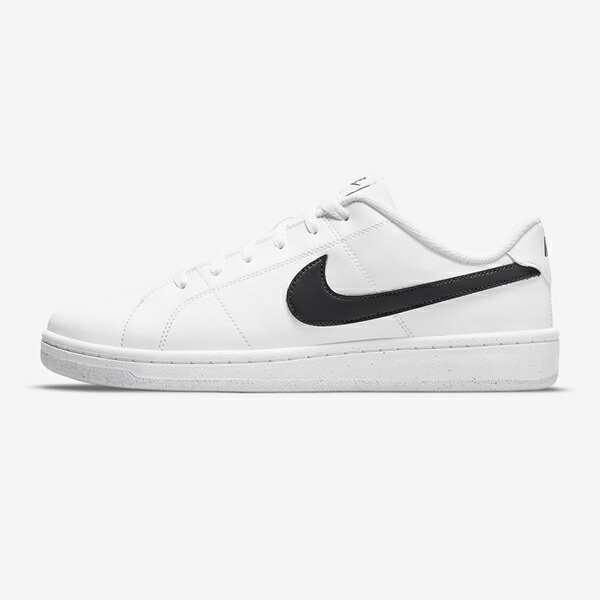 【当日出荷】 NIKE ナイキ DH3160?101 コート ロイヤル 2 ネクスト ネイチャー メンズ スニーカー 合成皮革 リサイクル素材 防滑 ヘリンボーンソール ブラック ホワイト njp-dh3160101