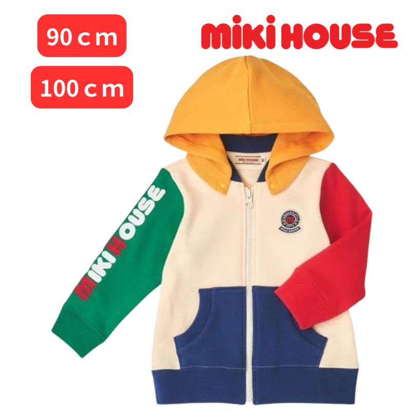 mikihouse パーカー 90cm 100cm ベビー服 出産祝い プレゼント 子ども服 正規品 赤ちゃん お出かけ 孫 まご 春用 秋用 冬用 男の子 女の子 12ヶ月 18ヶ月 24ヶ月 １歳 ２歳 3歳 4歳 ギフトラッピング クリスマス｜ミチルかさまん　店