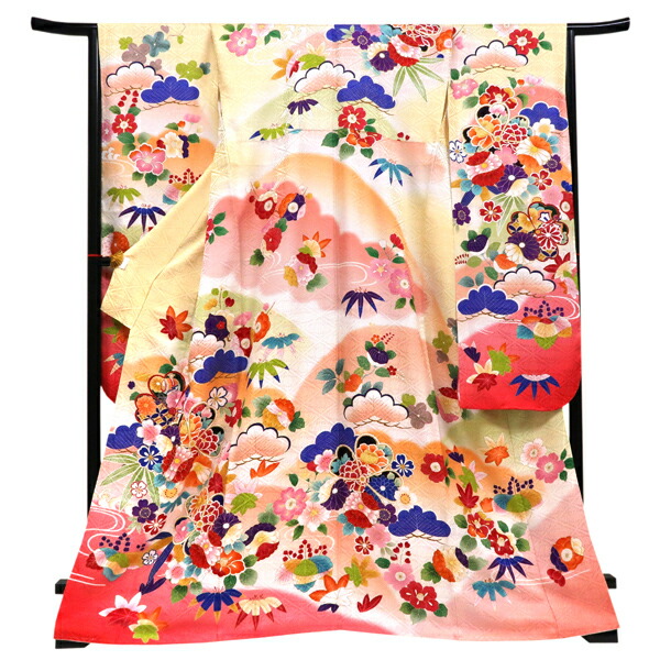 楽天市場】≪20%OFF/スーパーSALE≫【翠山工房・桐屋 辻が花 振袖 ...