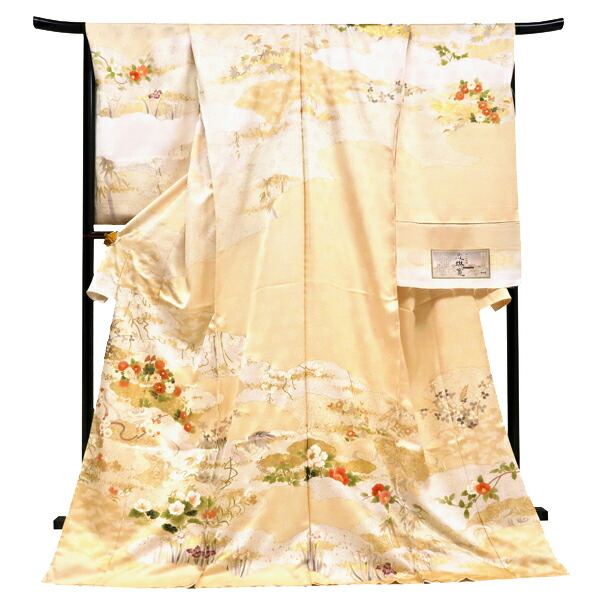 楽天市場】青柳・慶琳寛 訪問着 仕立て付き 美しいキモノ ベージュ