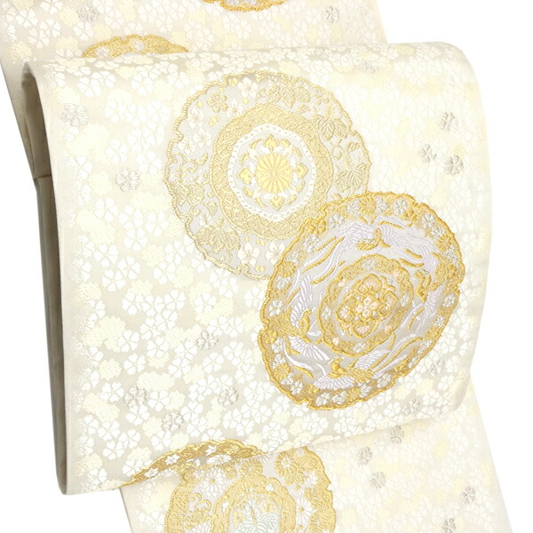 【新品未仕立て】 山口美術織物　袋帯　西陣織　正絹　フォーマル　名門　上質な逸品 楽天市場】唐織袋帯 山口美術織物 仕立て付き 七宝若松文