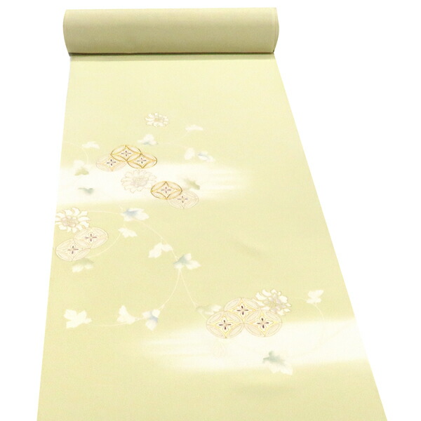楽天市場】工芸キモノ野口 刺繍付下訪問着 販売 仕立て付き クリーム色