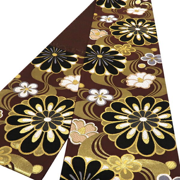 楽天市場】振袖用 袋帯 柳鼠色 樹織物 仕立て上がり 振袖帯 正絹