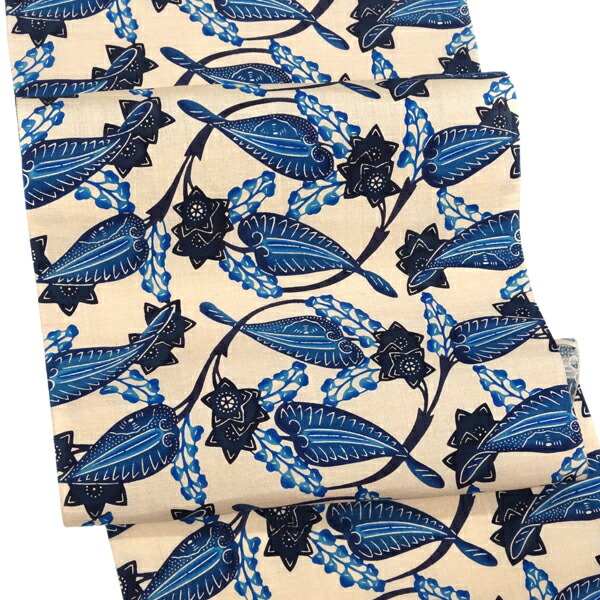 楽天市場】本紅型 名古屋帯 城間栄順 城間びんがた工房 仕立て付き