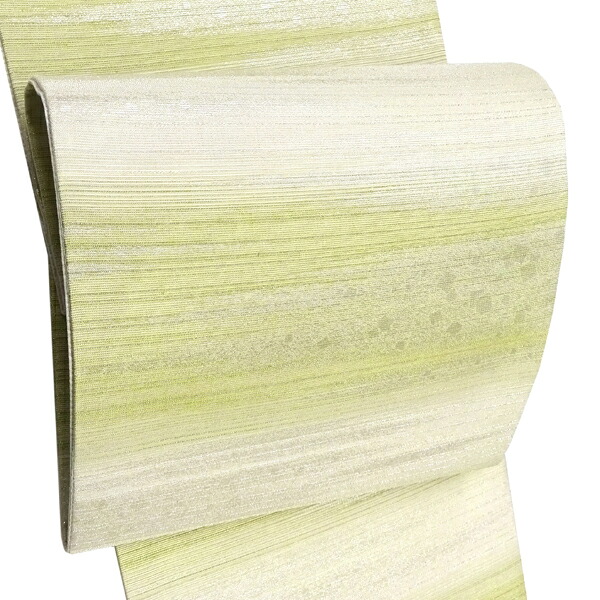 15%OFF引き換え証あり 大光 袋帯 フォーマル 仕立てもの付き添い人 しろがね色 黄緑 霞 絹 礼装用袋帯 新品 売りわたす 買いもとめる 西陣織 未仕立てもの 御芽出度 絹 仕立てもの込み fo-1099