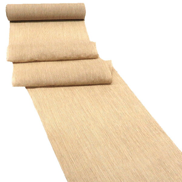 楽天市場】≪15%OFFクーポンあり≫能登上布 着物 仕立て付き 茶 絣 縞