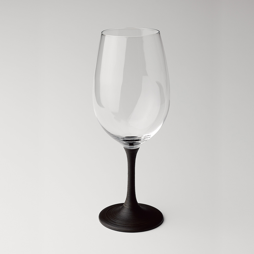 【4/17まで限定！最大100％ポイントバック※要エントリー】JAPAN Glass とぎかすり ワイングラス シャンパングラス 送料無料 日本製 和グラス Sサイズ Mサイズ Lサイズ 刷毛目 グレーブラック