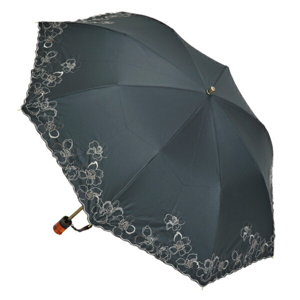爆安プライス 楽天市場 花柄刺繍 一級遮光 晴雨兼用折り畳み傘婦人用 レディース 1級遮光 ９９ ９９ オシャレ かわいい 日傘 パラソル 雨にも 紫外線防止 涼しい 快適 Uvカット 折り畳み 便利 プレゼント ギフト ネットdeかさや 日傘 雨傘専門店 正規店仕入れの