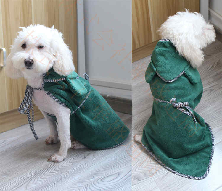 安売り バスローブ バスタオル 犬 猫 パーカー ペットバスローブ ペットバスタオル 吸収性 無地 調整可能 中型犬 猫服 犬服 大型犬 メール便 お散歩 小型犬 ドックウエア お風呂 お出かけ