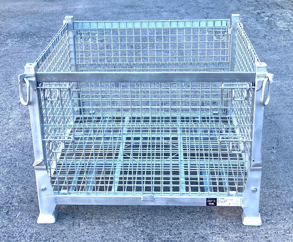 平和技研 吊メッシュパレット 新品 別途送料お見積り 網パレット 網カゴ メッシュカゴ 折りたたみ Arthurplat Fr
