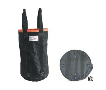 アラオ リフトバッグ オレンジ Φ350×H600 AR-4032 巾着加工なし (新品)【足場材・荷揚げバケツ・工具】